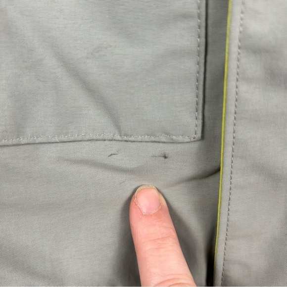 Lands End Grey and Yellow Fleece Lined Winter Ski Jacket Youth Size L (14-16) - Picture 8 of 12